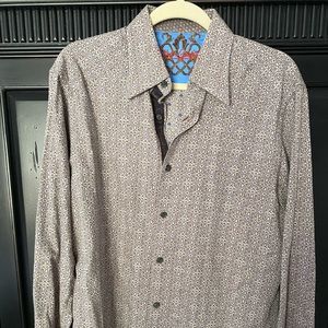 Mens Robert Graham long sleeve button down shirt